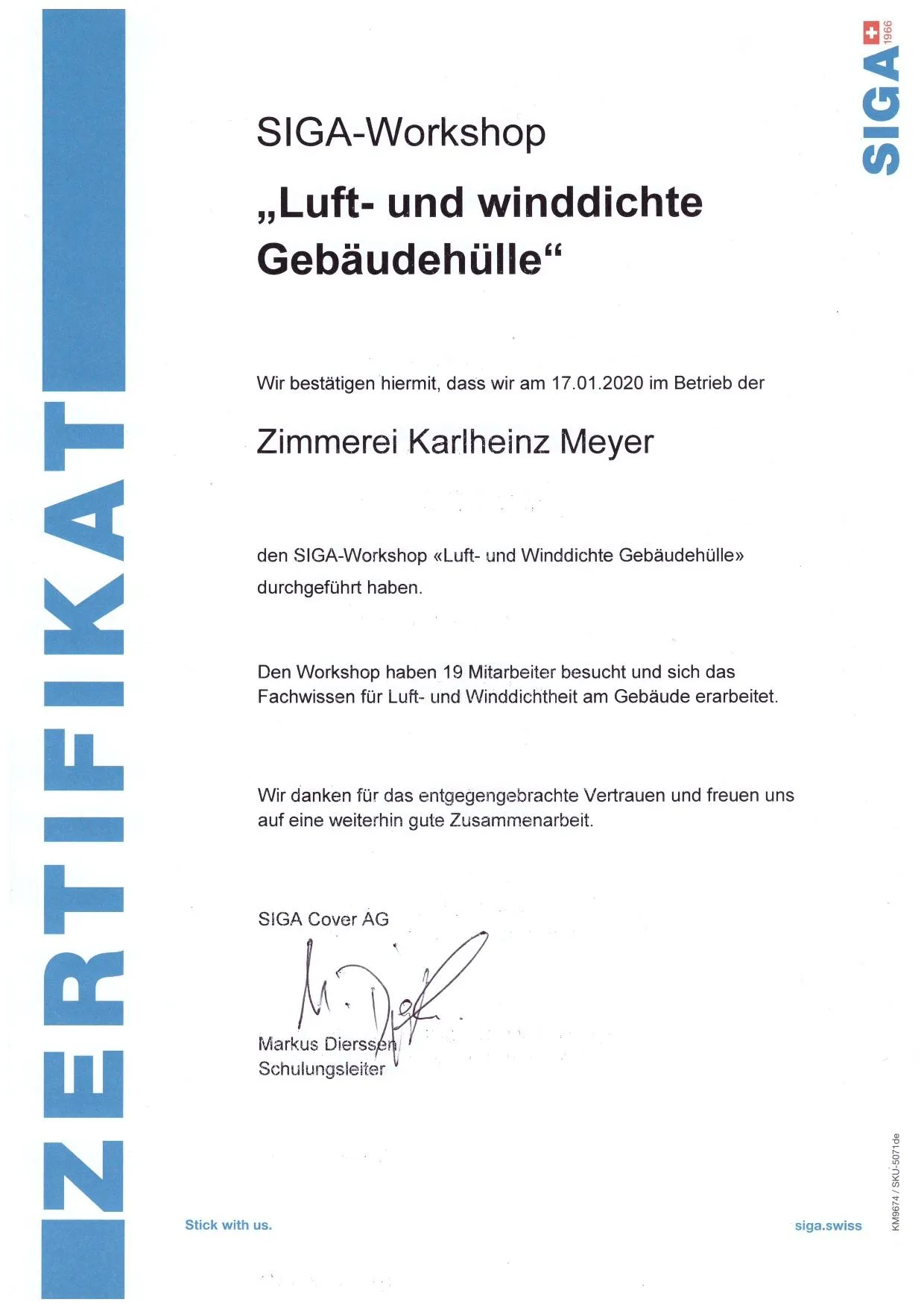 SIGA Workshop - Wind- und luftdichte Gebäudehülle