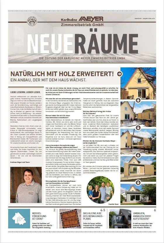 Hauszeitung NeueRäume