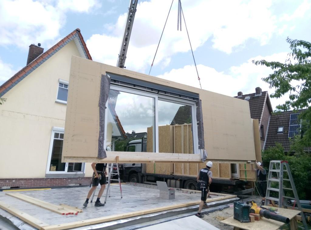 Anbau in Holzrahmenbauweise - Bild 2